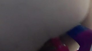 Dildo and clit stretching 