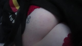 Public Parking Lot Nipple Teaser