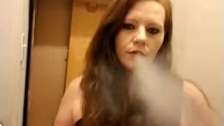 Beautiful red head Smoking part 2 smoking fetish 