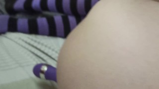 Cute femboy masturbates with a vibrator