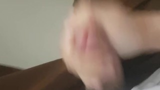 Skater jerk off in shower fully clothed