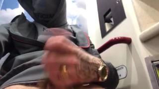 BRITISH LAD PUBLIC TRAIN WANK AronBainXXX