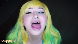 Goddess vores tiny little people 