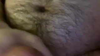 SPITTING ON MY COCK AND CUMMING ON MYSELF