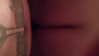 Black dress 2 buttplug and ride