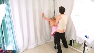 XXX model fucks the photographer on set