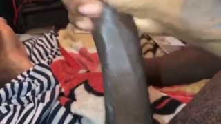 Stroking my dick while watching porn
