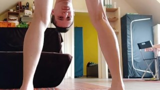 White horny boy wants to sit on a huge dick