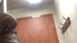 A little Self pleasure in public rest stop 