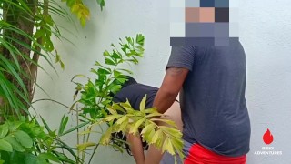 Pinay New Viral - Nagpakantot sa Bakuran ang Malibog Kong Tropa