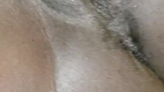 ebony girl masturbates and makes herself cum 