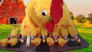 HUGE COCK plays with smaller cocks.