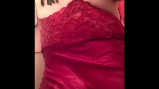 getting my nightie all wet in the shower while making my tits all soapy 