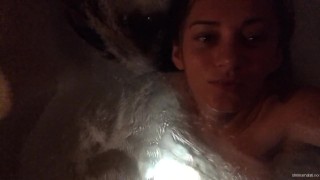 Shrima enjoying in jacuzzi