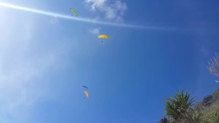 Butt Plug flashing & PUSSY SHOW for ParaMotors Only # Paradise Ocean shore