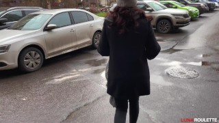 Blowjob and cum swallowing in the car. What could be better?