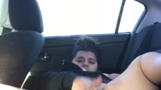 Masturbating in the car 