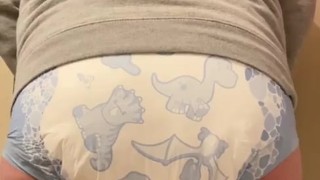 FTM Boy Diaper Enema Release