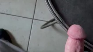 Hard cock in the kitchen