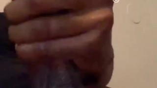 BIG BLACK DICK GETTING JACKED OFF UNTIL IT CUMS @1macmillion
