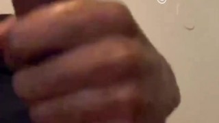 BIG BLACK DICK GETTING JACKED OFF UNTIL IT CUMS @1macmillion