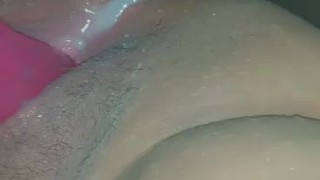 BBW Cumming alone, while boyfriend plays Xbox