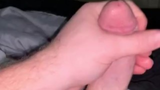 Horny Chub Strokes Rock Solid Cock