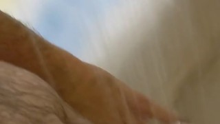 Showering off the cum from today's jerk session