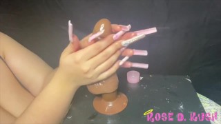 long nail handjob ASMR