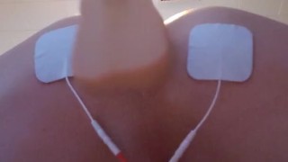 Electro shock massage and machine fuck 
