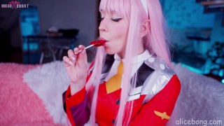 Zero Two Masturbate pussy AliceBong