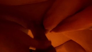 Fucking wifes beautiful nylon feet at night 