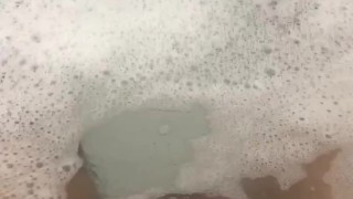 In the shower 