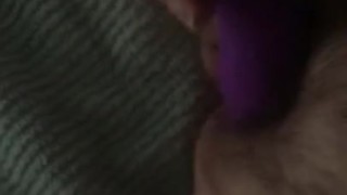 playing with my fat pussy with my favorite vibrator