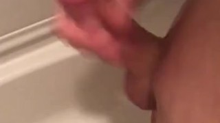 Stroking Until I Cum In The Shower