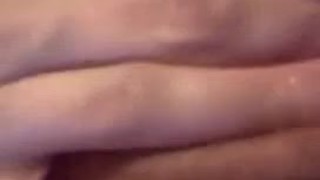 Petite girl Super close up playing listen to how wet I get 