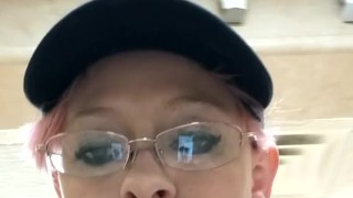 Follow Milf Into Women's Restroom To Pee