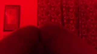 Red Light Special: BBC Jerks in Room, Fucks Fleshlight and Busts a Huge Nut