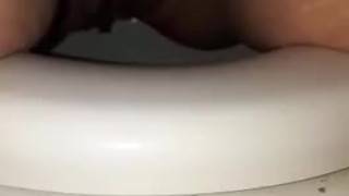 Pissing on the toilet 