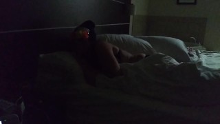 Sexy latina takes care of business 