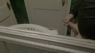 Big white dick jerking off