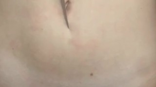 navel play with knife 
