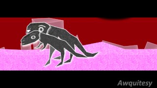Dual Dino Tyrannosaurus T-Rex Hardcore Hard Roar Dinosaur Sex Prehistoric Penetration Animation