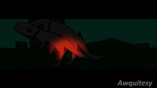 Dual Dino Tyrannosaurus T-Rex Hardcore Hard Roar Dinosaur Sex Prehistoric Penetration Animation