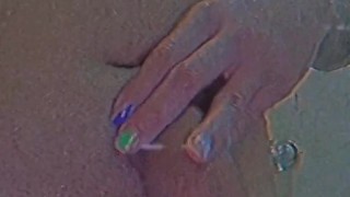 Vintage big cock uncut latino shower jerk off and cum, now on VHS 