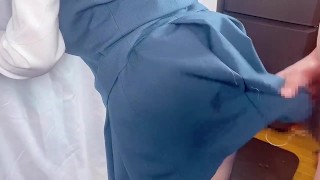 地味でメガネな優等生は隠れ爆乳でぶっかけ調教執行