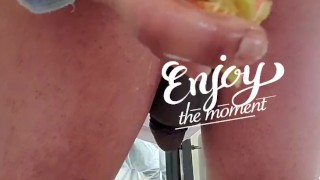 Anal Carrot Masturbation