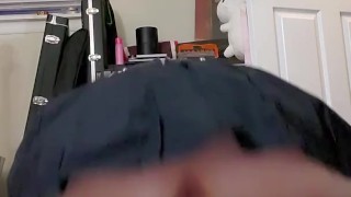 Watch me take on my huge dildo