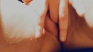 Ebony playing with her pussy on snapchat
