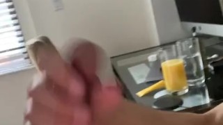 Massive cock and verbal cumshot 